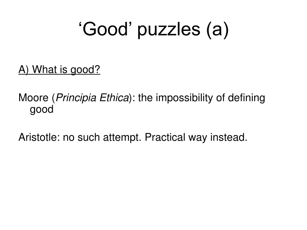 good puzzles a