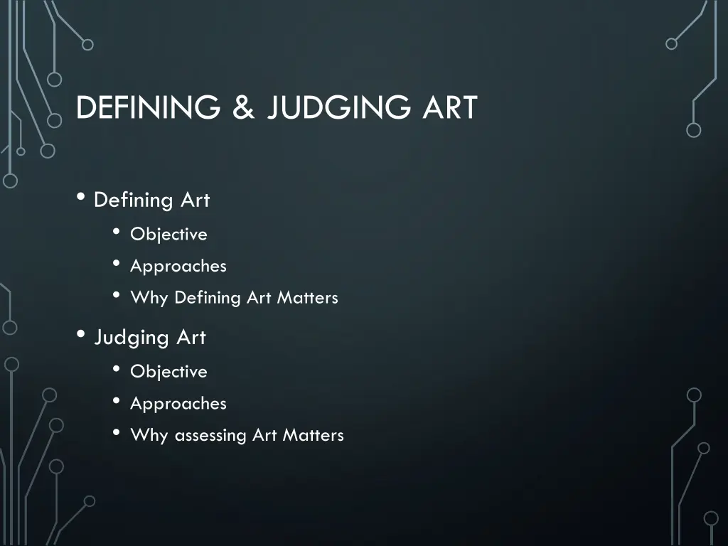 defining judging art
