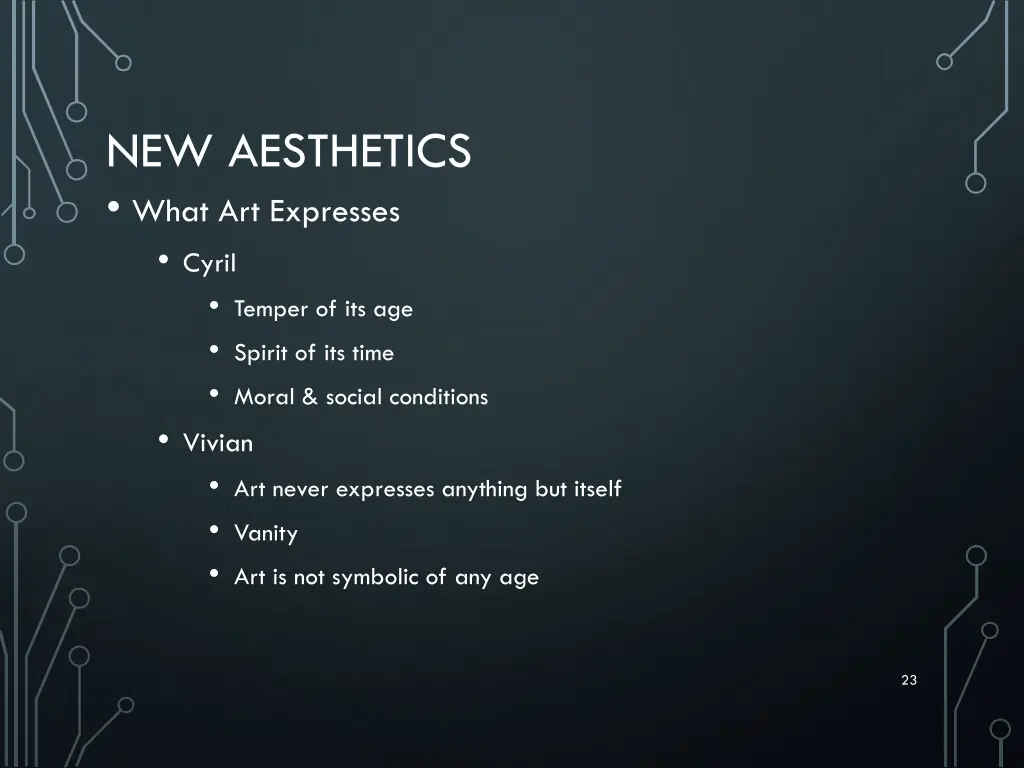 new aesthetics what art expresses cyril temper