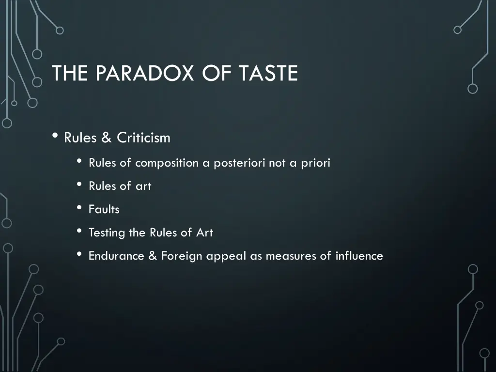 the paradox of taste 2