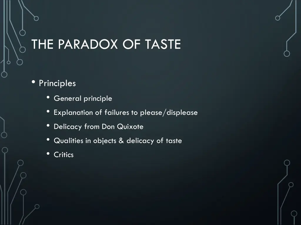 the paradox of taste 3