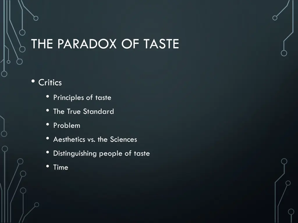 the paradox of taste 5