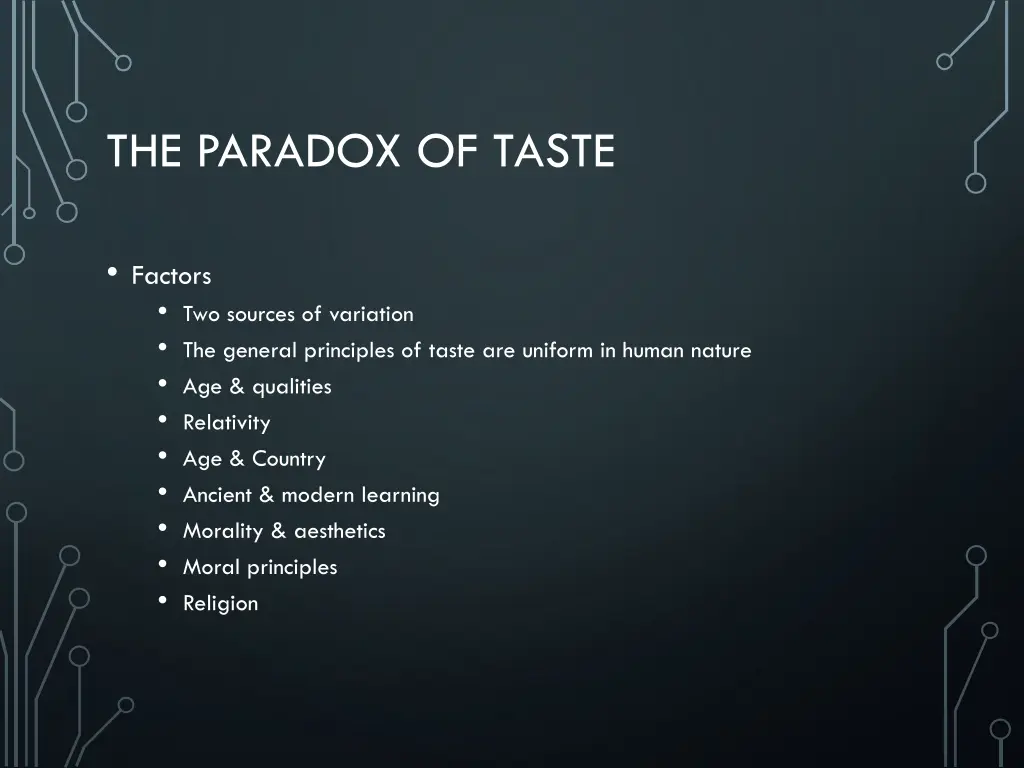 the paradox of taste 6