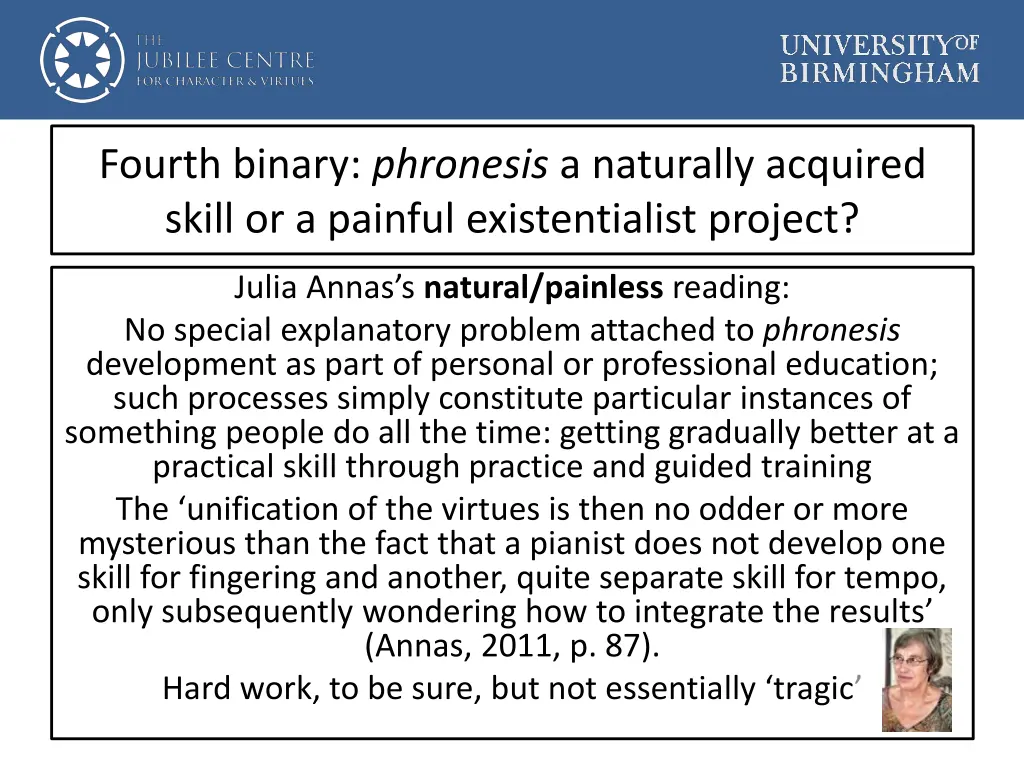 fourth binary phronesis a naturally acquired
