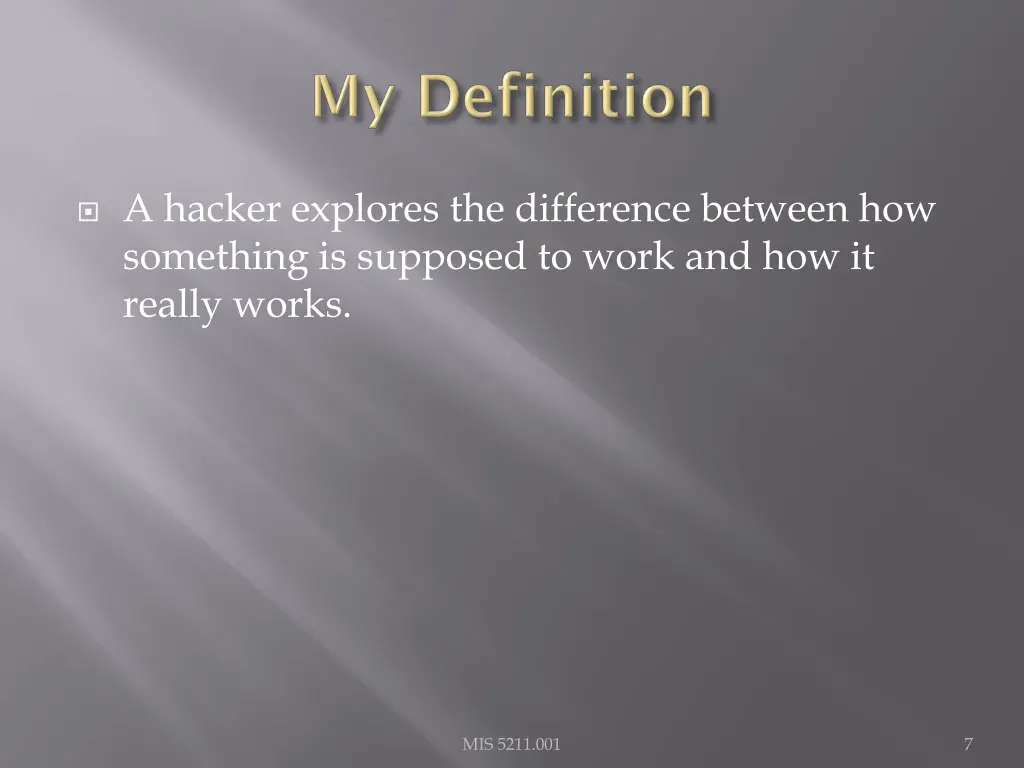 a hacker explores the difference between