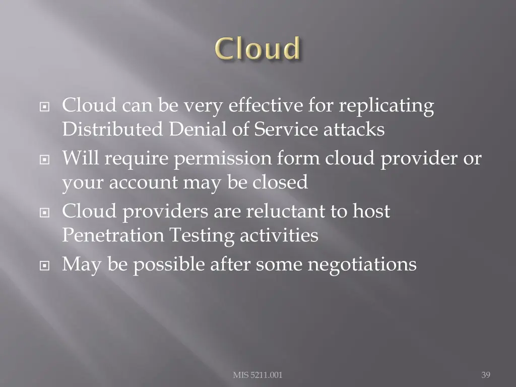 cloud can be very effective for replicating