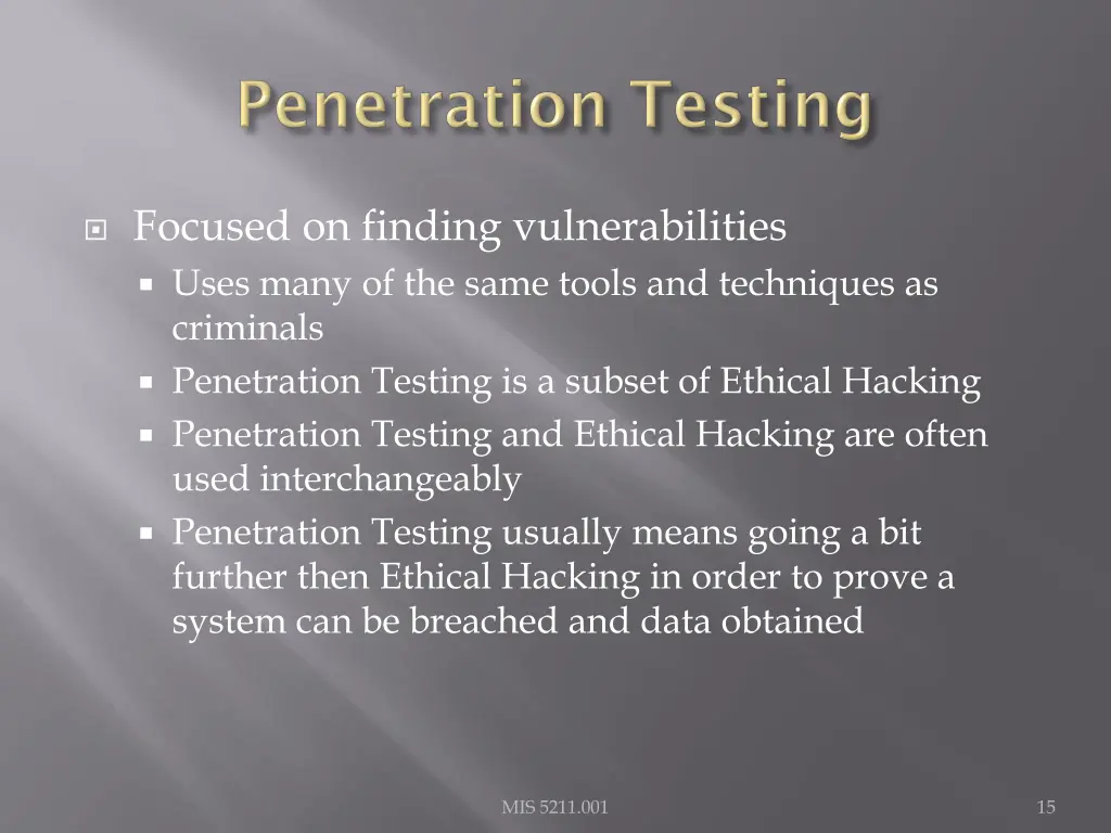 focused on finding vulnerabilities uses many