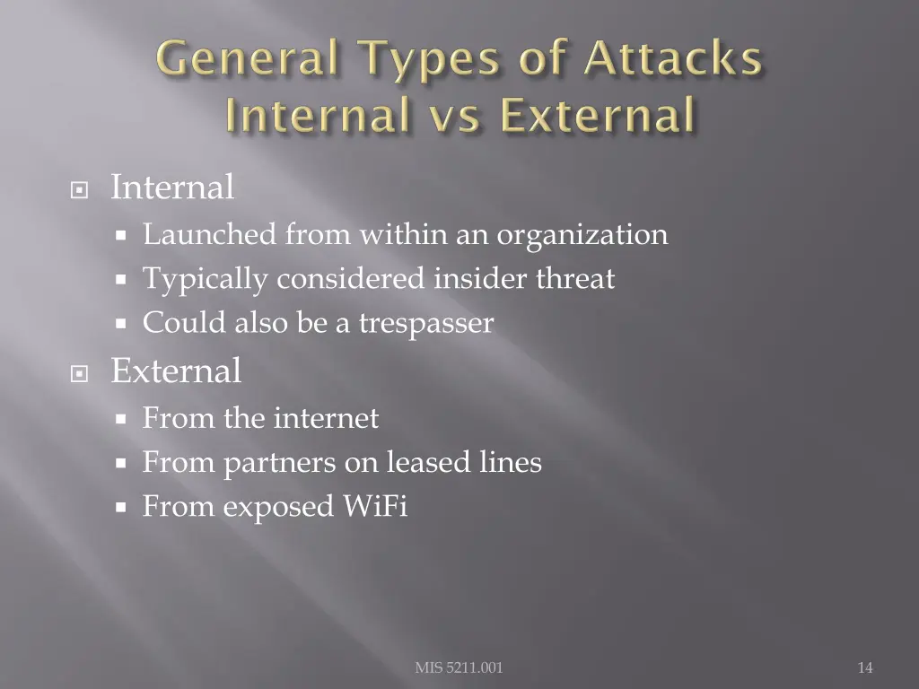 internal launched from within an organization