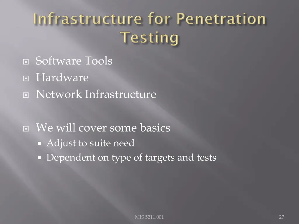 software tools hardware network infrastructure
