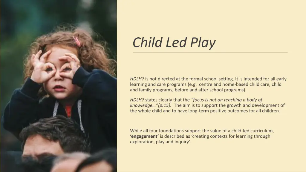 child led play
