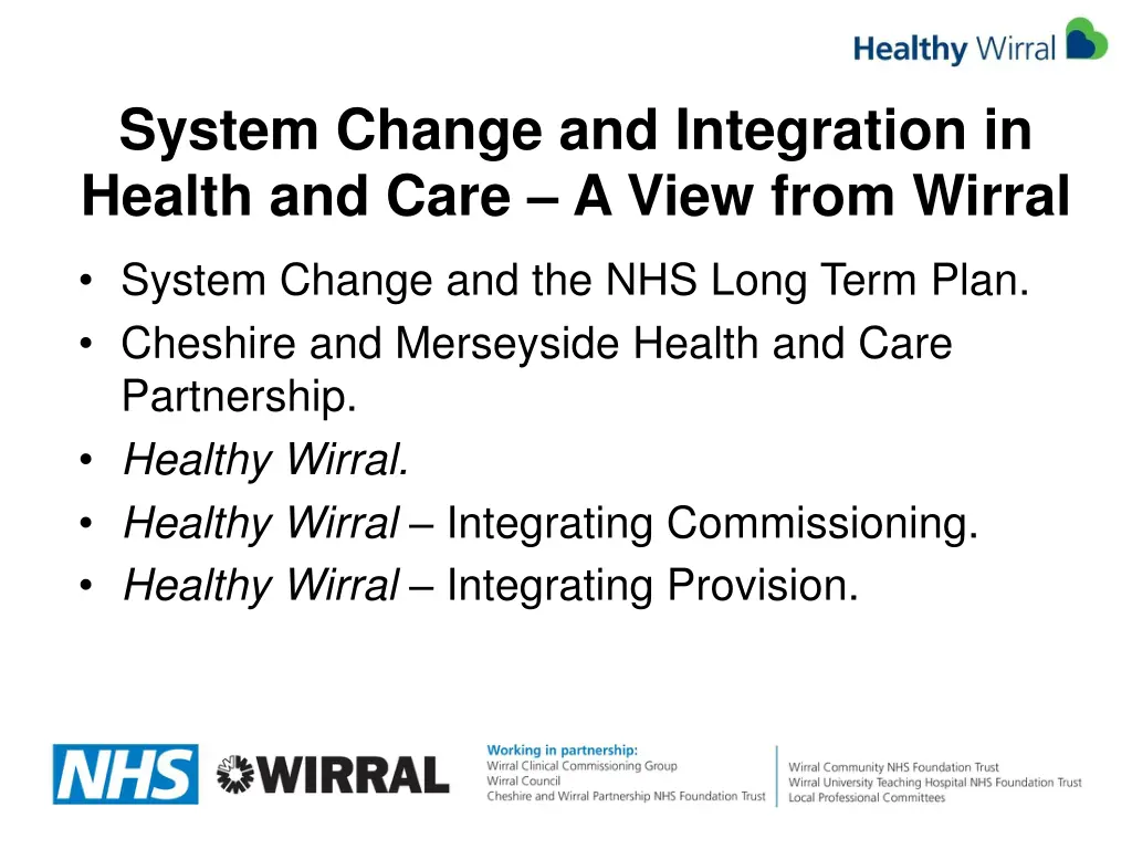 system change and integration in health and care 1