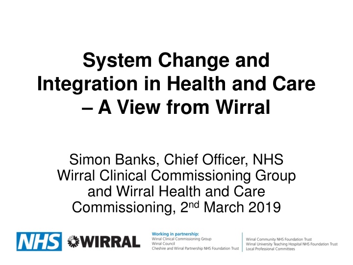 system change and integration in health and care