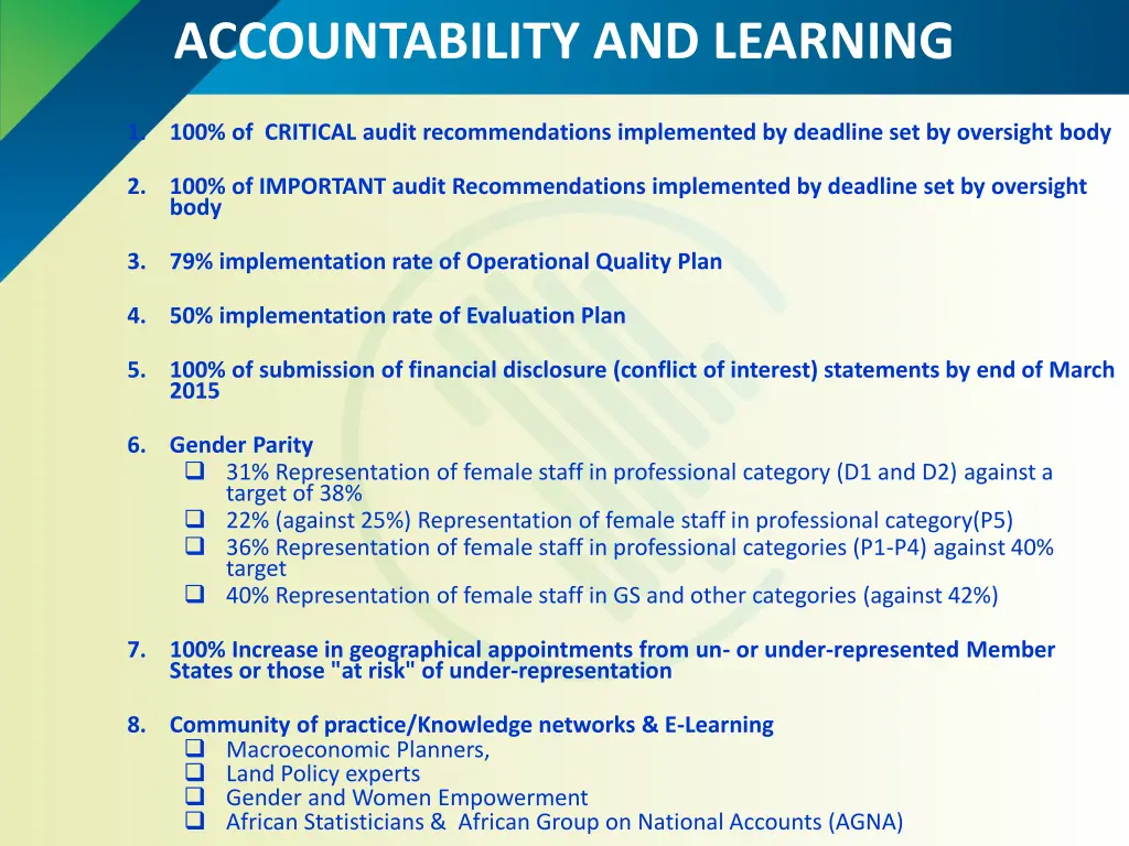 accountability and learning