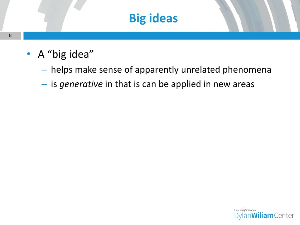 big ideas