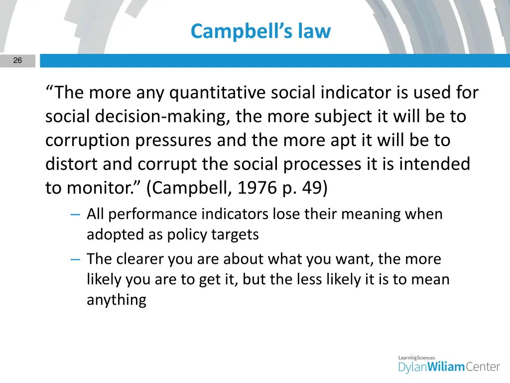 campbell s law