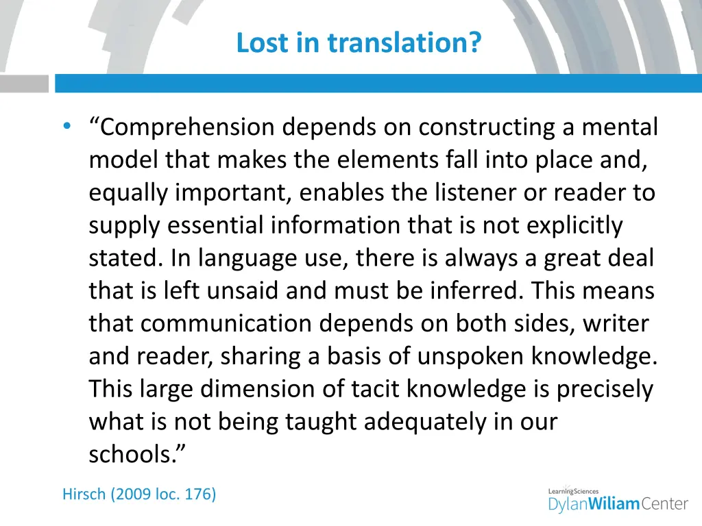 lost in translation