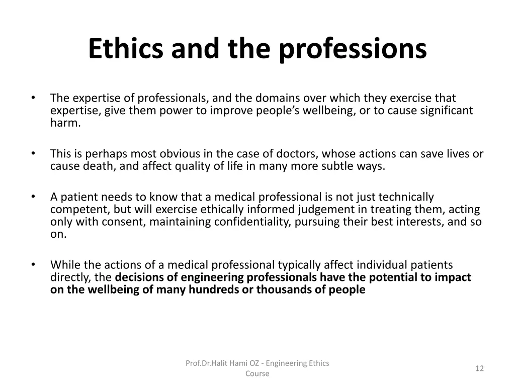 ethics and the professions 2