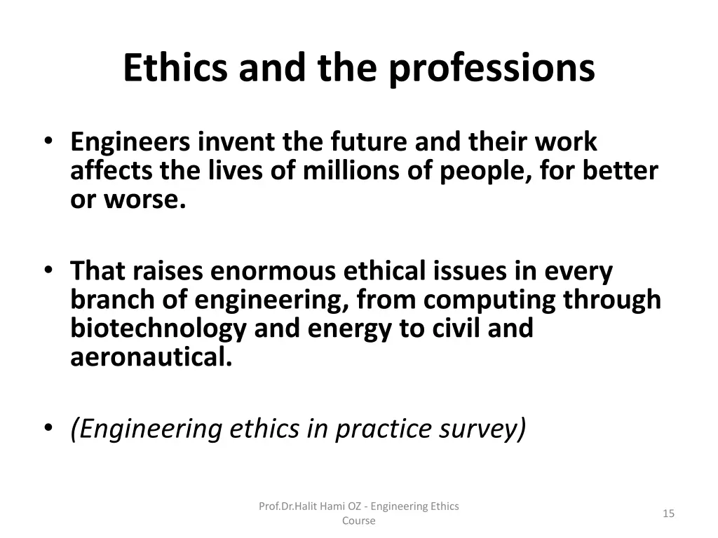 ethics and the professions 5