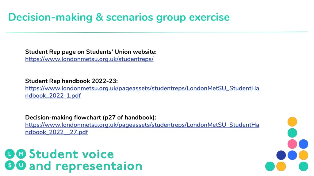 decision making scenarios group exercise 2