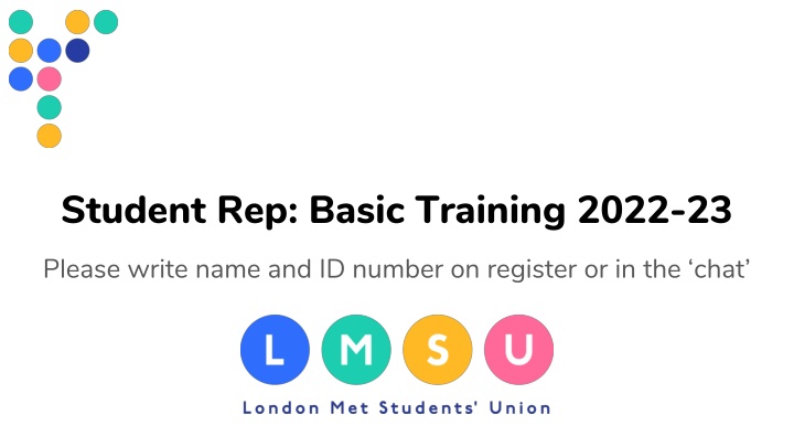 student rep basic training 2022 23