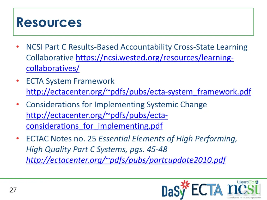 resources