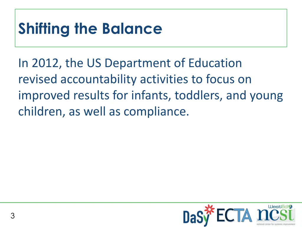 shifting the balance