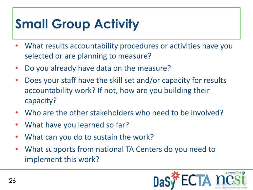 small group activity