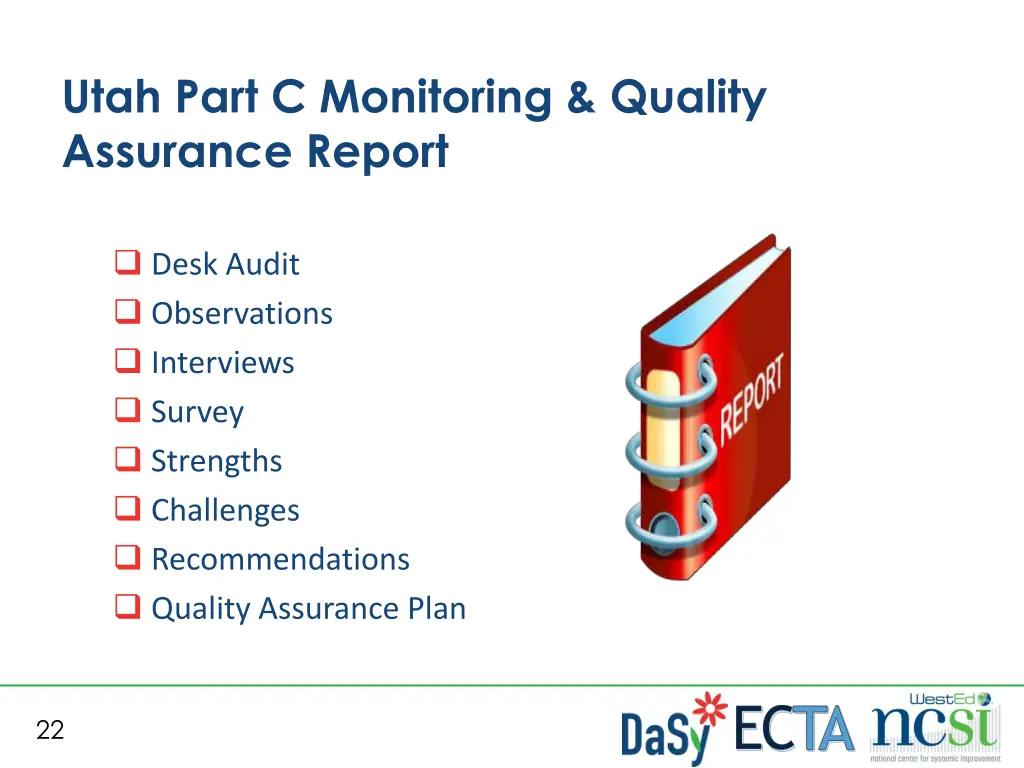 utah part c monitoring quality assurance report