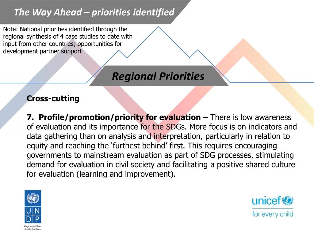 the way ahead priorities identified 3