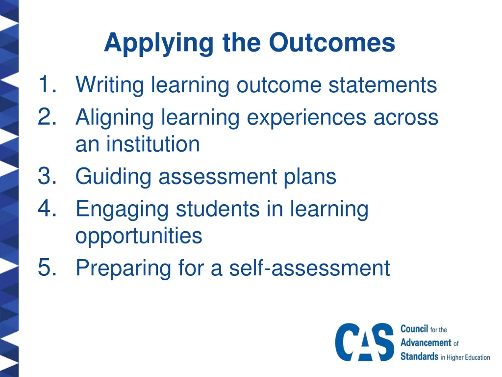 applying the outcomes 1 writing learning outcome