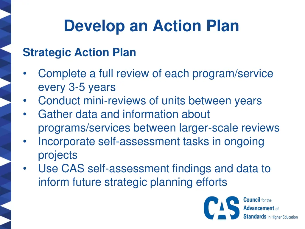 develop an action plan 2