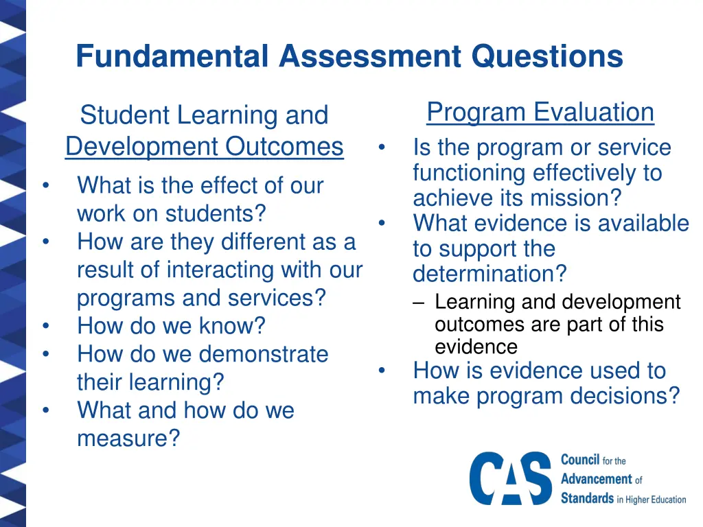 fundamental assessment questions