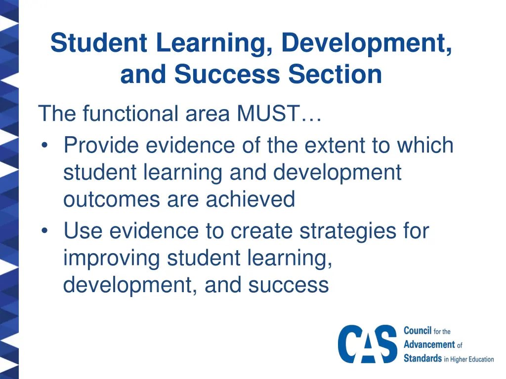 student learning development and success section 1