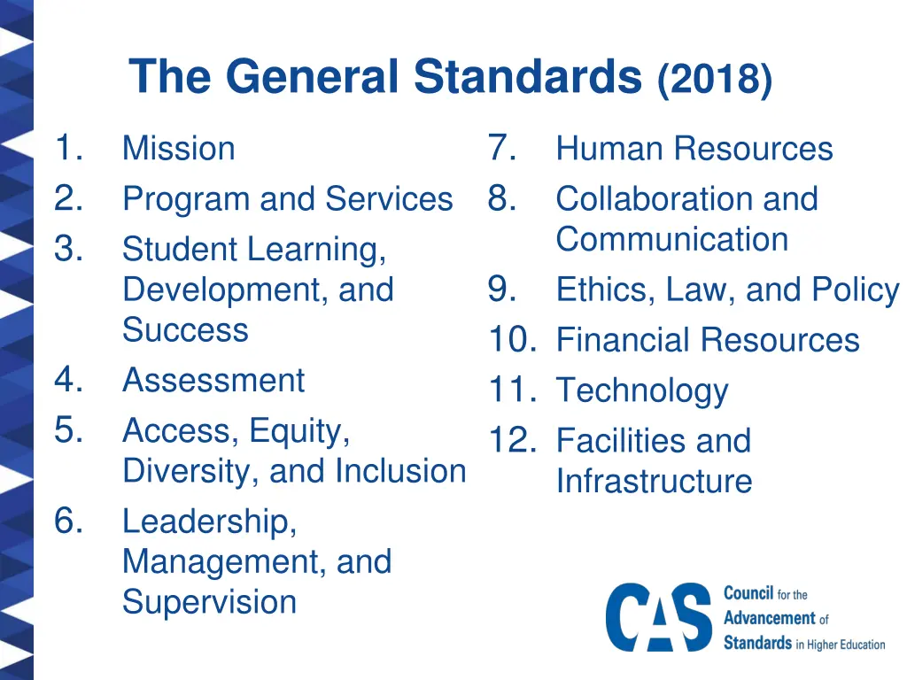 the general standards 2018