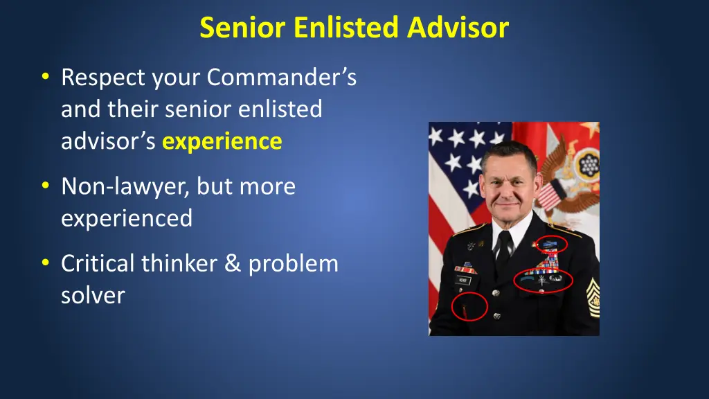 senior enlisted advisor