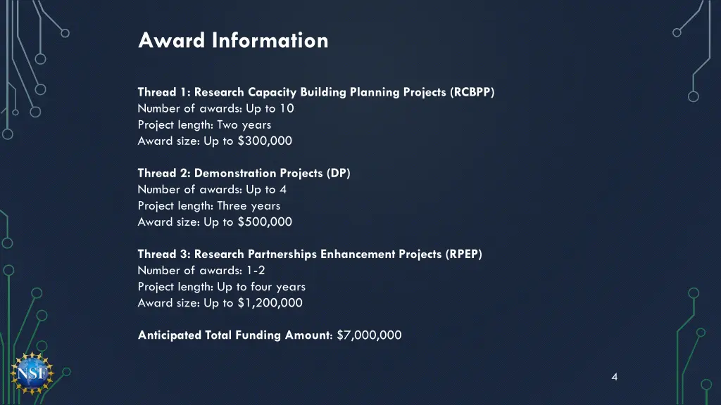award information