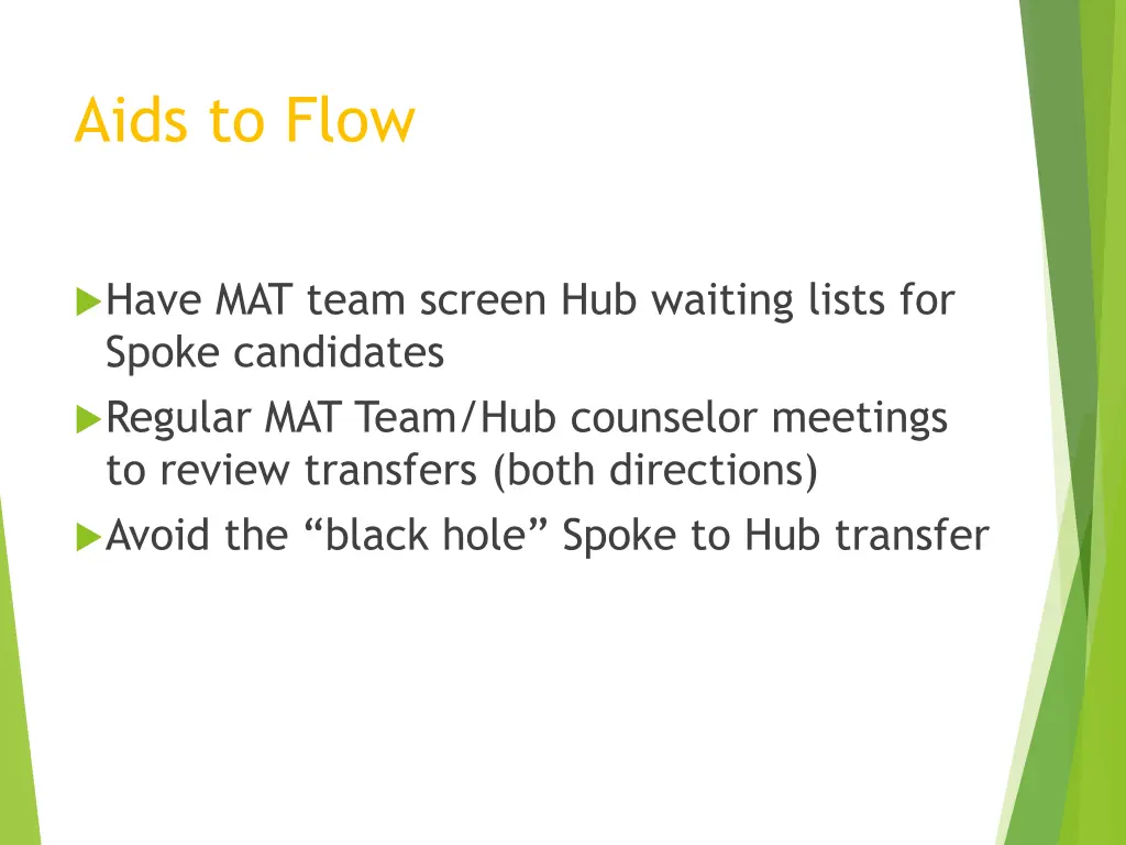 aids to flow 1