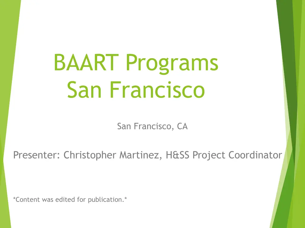 baart programs san francisco