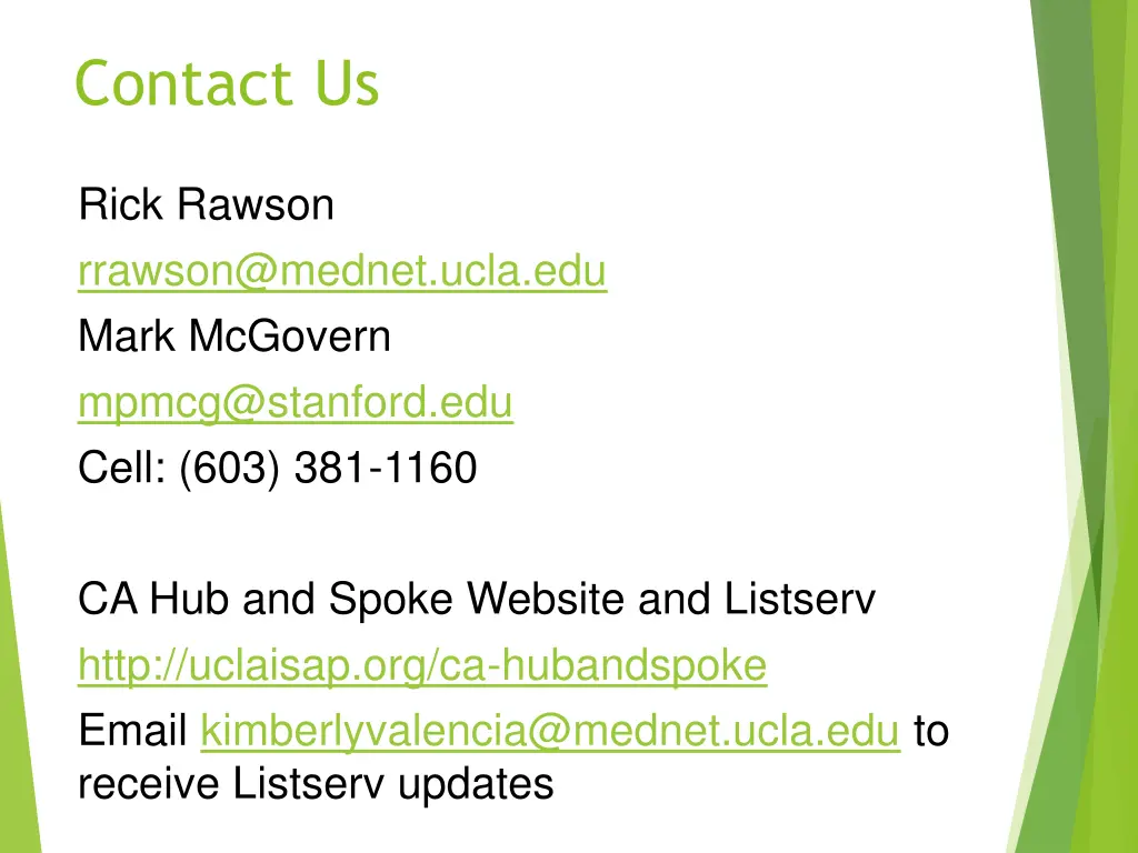 contact us
