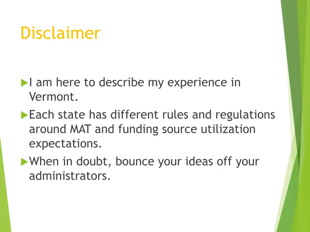 disclaimer