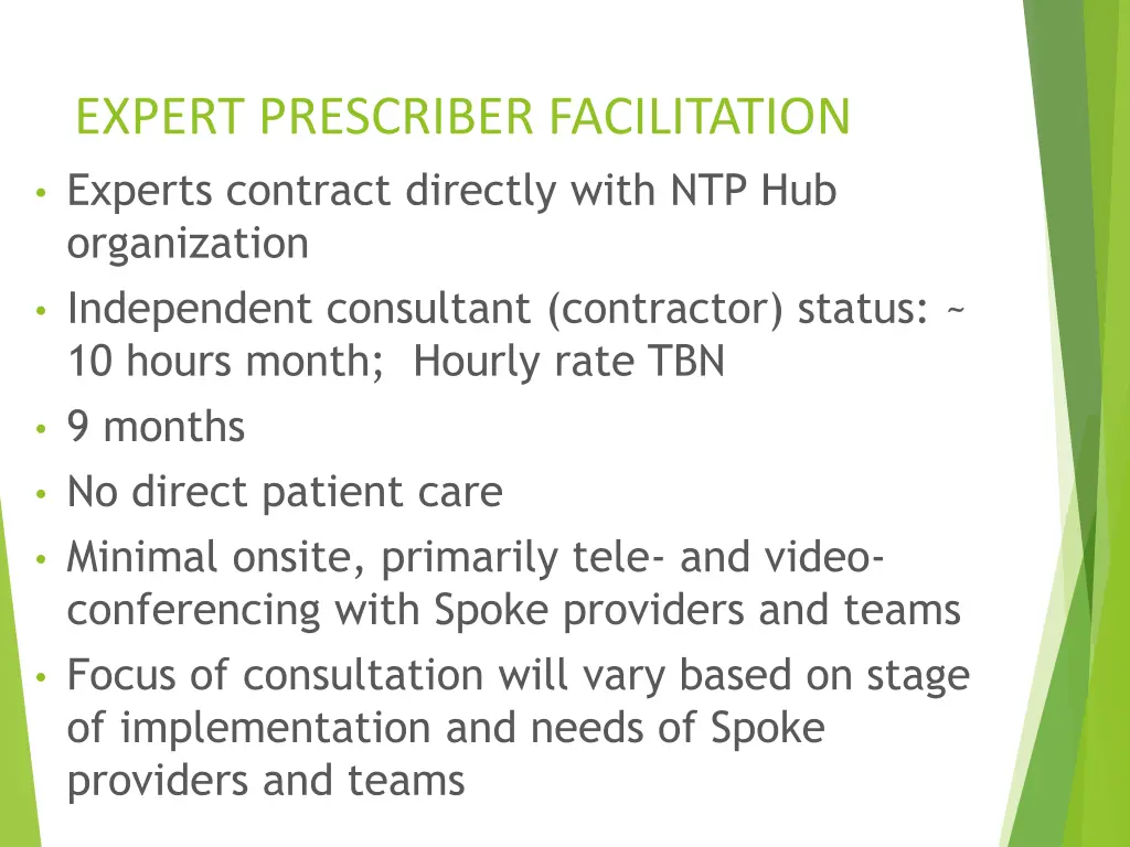 expert prescriber facilitation