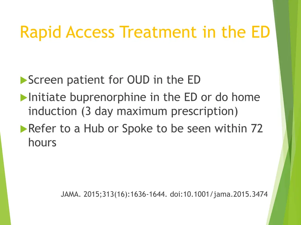 rapid access treatment in the ed