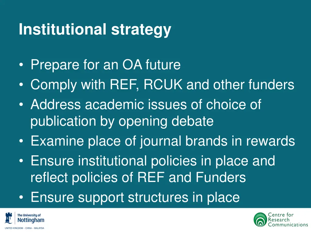 institutional strategy