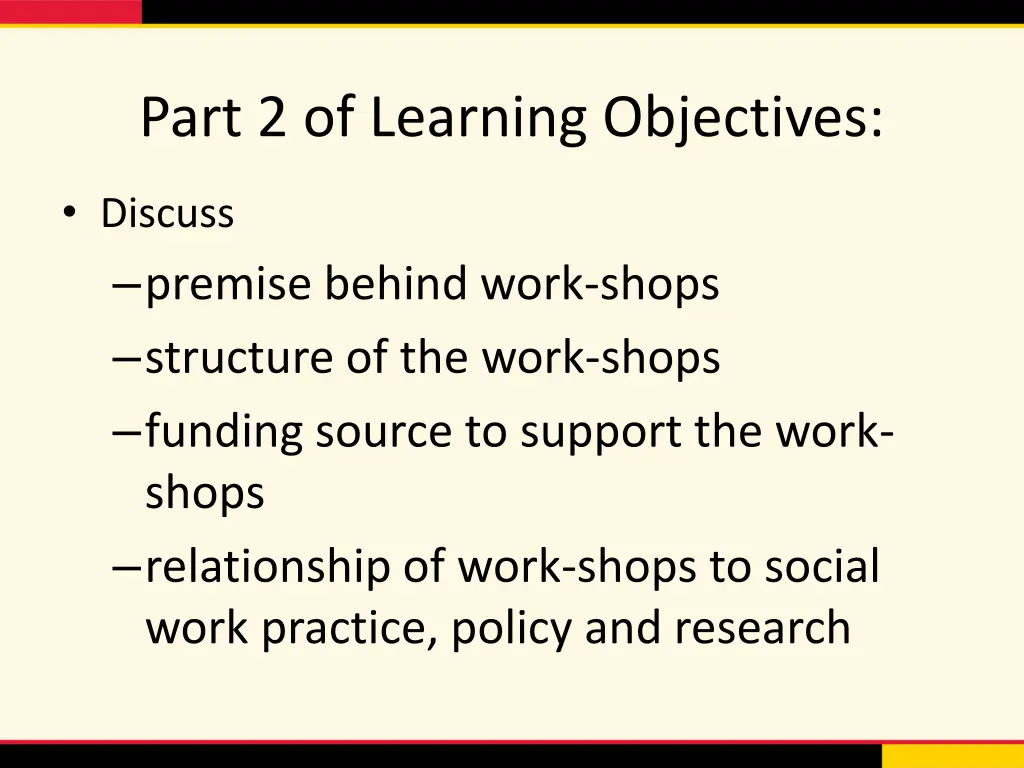 part 2 of learning objectives