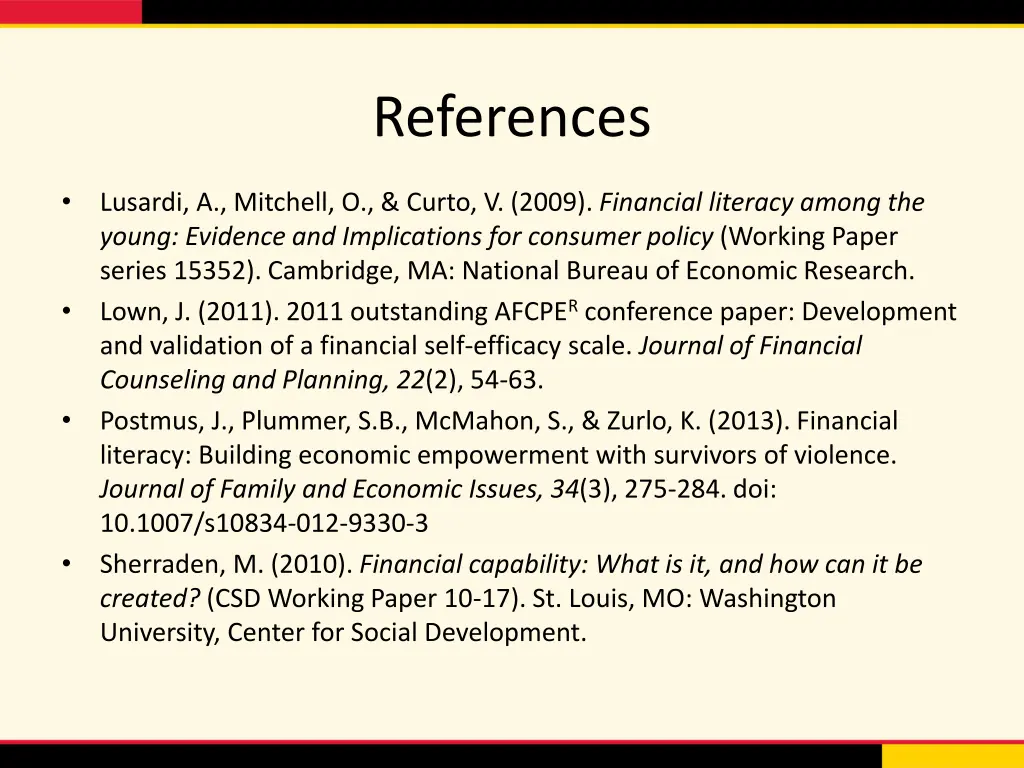 references 1