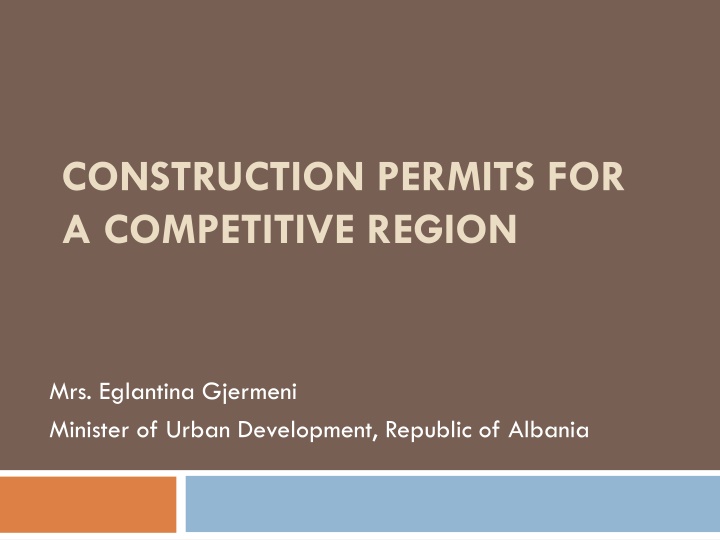construction permits for a competitive region
