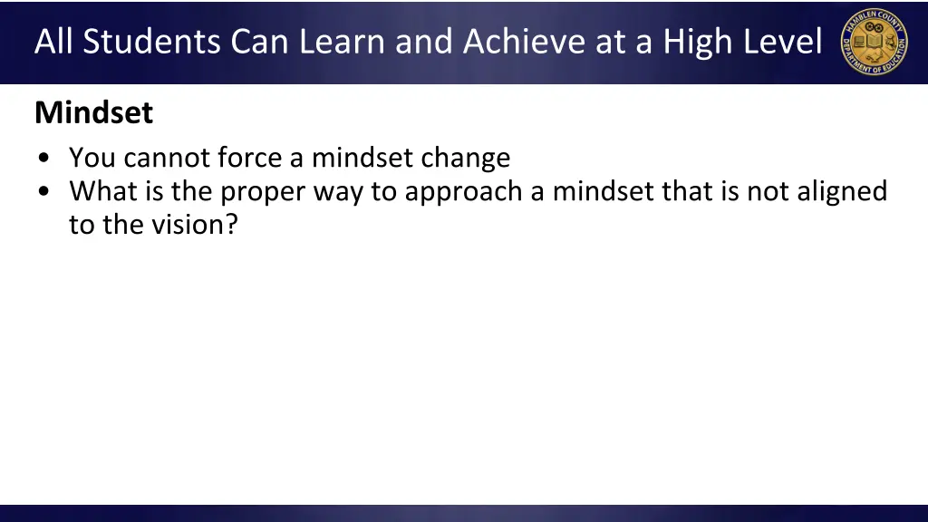 all students can learn and achieve at a high level 5