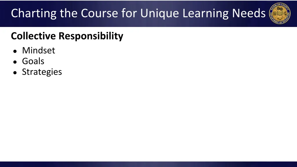 charting the course for unique learning needs 3