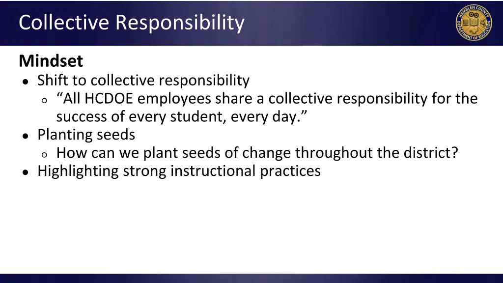 collective responsibility