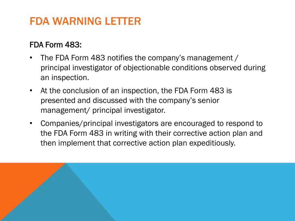 fda warning letter